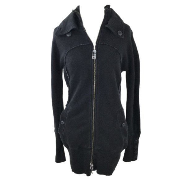 Free People Matte Black Jacket s - Picture 1 of 11